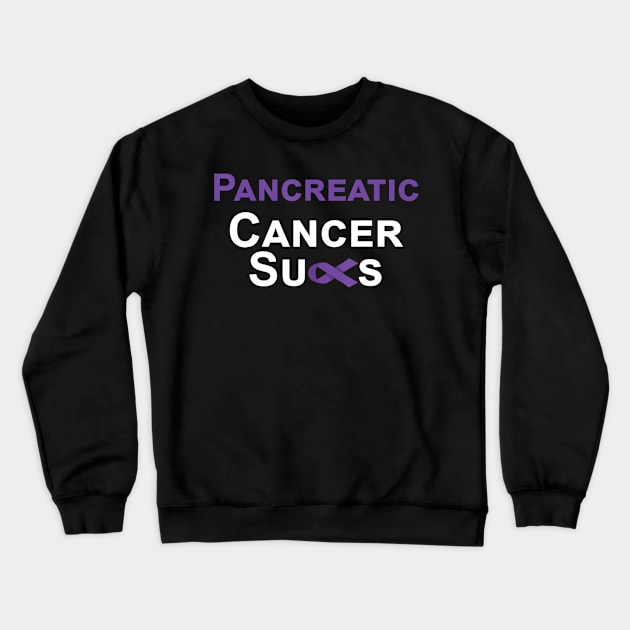 Cancer Sucks T Shirt Pancreatic Cancer Awareness Crewneck Sweatshirt by LiFilimon